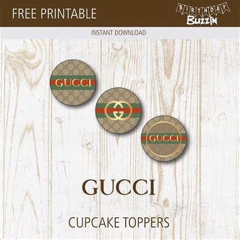 gucci cake topper printable.